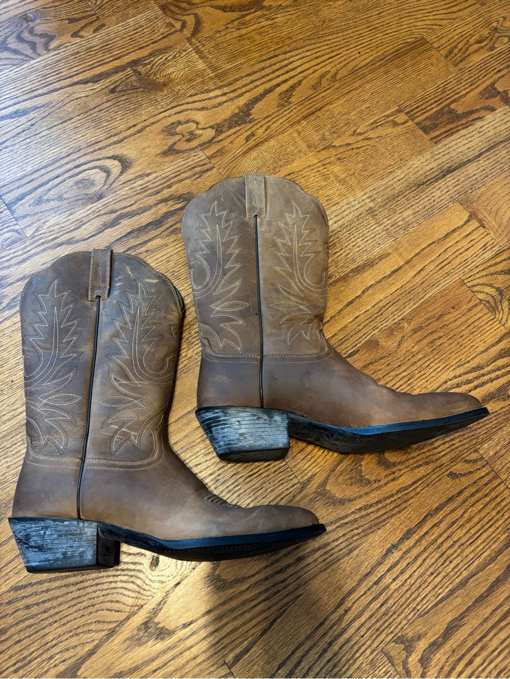 Ariat Women’s Brown Leather Western Cowboy Boots Size 8.5B - Picture 5 of 5